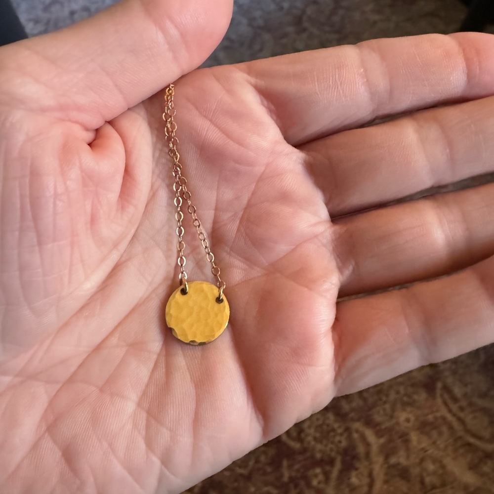 Elegant Gold Plated Pendant Necklace